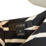 J.Crew 	Women's Black and White Striped Bell Ruffle Sleeve Boatneck Blouse Photo 1