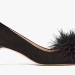 Kate Spade Zoey Pom Pom Kitten Heel Black Size 6.5 Photo 0