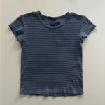 Brandy Melville  Navy & Blue Striped Tee Photo 0