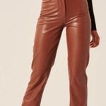 Abercrombie & Fitch The 90’s Straight Ultra High Rise Faux Leather Pants Size 32 Photo 1