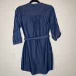 Gap  Dark Chambray Shirt Dress Popover Sz Medium 100% cotton Photo 3