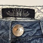 Hint Distressed Denim Jean Capri Shorts Blue Size 9 Photo 4