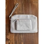 NWOT Lodis Leather Zipper ID Wallet Clutch Zipper Bag Wristlet Set Baby Blue CC Photo 1