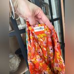 Natural Life  reversible wrap midi skirt block print tie front floral curve plus Photo 3