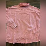 Aerie  Sweatshirt Top Women’s Medium Pink Turtleneck Mock Neck Photo 2