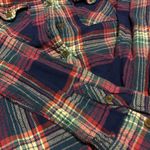 American Eagle Y2k Vtg Blue Pink flannel Small Photo 5