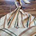 ZARA Multicolor Striped Linen Blend Halter Summer Dress NWT Size S Photo 6