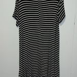 Agnes & Dora  Black & White Striped Knee Length Fit & Flare Dress T17* Photo 1