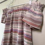 Philosophy  Anthropologie Off the Shoulder Striped Mini Dress with Pockets Photo 2