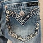 Miss Me Signature Straight Embellished Flap Pocket Jeans Photo 9