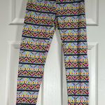 Say What? Say What? Women's Colorful Aztec Print Leggings Size Medium Photo 0