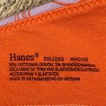 Hanes  2X Boho Paint Swirl Art Bralette V Neck Adjustable Abstract Pastel Funky Photo 4