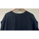 Vince Black Silk Dolman Sleeve Blouse Top Women’s Medium Luxury Classic Capsule Photo 3