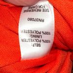 Cato Orange Tropical Sleeveless Mock Neck Tie Front Maxi Dress Photo 4