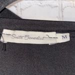 Suite Benedict  Made in Italy Black Full Zip Cropped Jacket Medium Photo 3