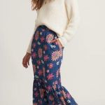 Marine layer 🆕 NWOT  Corinne Doublecloth Midi Skirt Batik Floral Tiered Size XS Photo 1