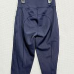 Pomme Equestrian Riding Breeches Leggings Silicone Grip Navy Blue Medium Photo 4