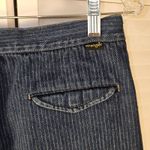 Wrangler Vintage  Womens Pinstripe‎ Straight Leg Jeans 34 Long - Measure Small 31 Photo 3