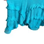 Avenue Shift Dress Women 18/20 Blue Tiered Flowy Boho Beachy Coastal Travel Photo 5