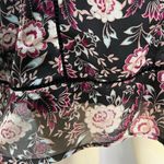 City Studio long sleeve black floral ruffle dress size medium Photo 5