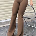 SheIn Brown Flared Leggings Photo 0
