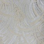 Carmen Marc Valvo Signature Lace and Beaded Skirt Womens 4 Ivory Overlay Knee Photo 10