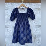Hill House Home Athena Nap Dress Navy Glitter size small Blue Photo 4
