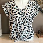 Juicy Couture Leopard Print Top Size Medium Photo 0