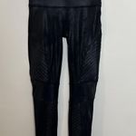 Spanx - Faux Leather Moto Leggings Black Large Photo 1