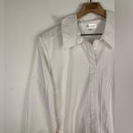 Summersalt  The Perfect Tie-Waist Girlfriend Shirt in White Size S Photo 6