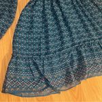 Max Studio Women Size S Boho V-Neck Fit & Flare Tiered Short Dress Long Sleeve Photo 5