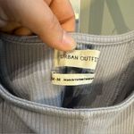 Urban Outfitters  Long Sleeve Textured Puff Sleeve Crop Top – Dusty Blue - Size M Photo 5