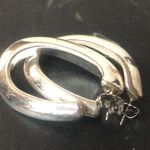 SIMON SEBBAG SSD Sterling Silver Oval Open Hoop Earrings Photo 14