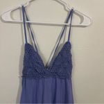 Free People  Lovey Maxi Dress Long Crochet Lace Summer Spring Purple Photo 8