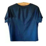 Eye Candy Sweet Treasures Blue Crop Sweatshirt, size XS w/  Gray Leggings, size M Photo 2