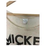 Disney  Top Womens M Knit Confetti Mickey Mouse Minnie Graphic Lightweight Cream Photo 5