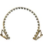 Vintage blue Rhinestone Sweater Guard Collar Clip Photo 4