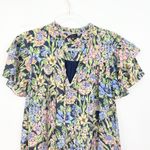 Current Air Flutter Sleeve Floral Print Dress Photo 2