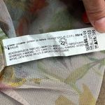 ZARA  Printed Floral Sheer Polyester Printed Tulle High-Waisted Dress Small Photo 9