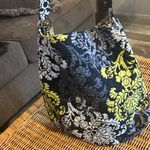Vera Bradley  Black and Yellow Floral Shoulder Bag Photo 3