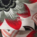 T by Talbots Petite Medium Top Floral Stretch Cap Sleeves Keyhole Scoop Neck Red Size undefined Photo 5