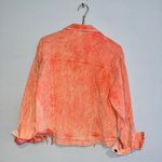 POL Corduroy Neon Coral Distressed Jacket sz M Photo 2