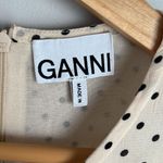 Ganni  Elm Polka Dot Georgette Dress Photo 6