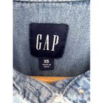 Gap Light Wash Puff Sleeve Denim Mini Shirtdress Dress Women's XS Photo 5