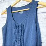 Merona  Navy Blue Tank Top with Ruffle Detail Size Small Photo 1