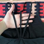 Natalie Dancewear strappy black cami leotard with cutout neckline Large Photo 2