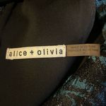 Alice + Olivia Malory Paisley Party Dress Front & Back V-Neck Fit & Flare Size 2 Photo 6