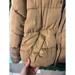 Urban Outfitters  Cropped Tan Puffer Jacket Sz Large Photo 3