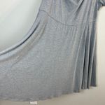 Torrid Skater Dress 1X Gray Off Shoulder Flowy A-Line Jersey Stretch Knit New Photo 5