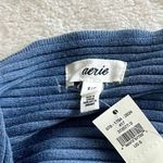 Aerie NWT  Blue Cropped Sweater Corset Tank - Size: Small Photo 2
